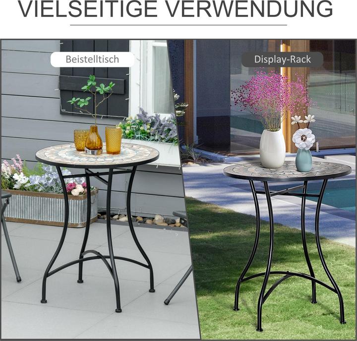Image du produit Outsunny Runder Mosaiktisch (60 cm)