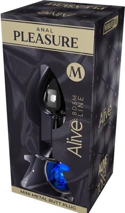 Produktbild Alive Anal Plug mit blauem Schmuckstück Grösse M