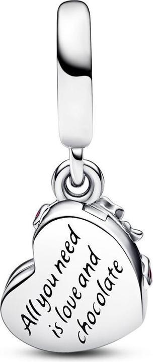 Image du produit Pandora Aufklappbare Herzförmige Pralinenschachtel Charm (Argent 925)