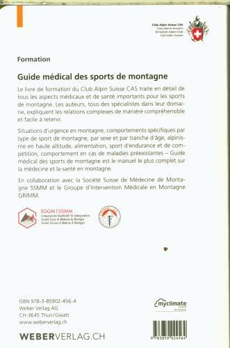 Image du produit Guide médical des sports de montagne (Français, Daniel Walter, Urs Hefti, Martin Walliser, 2023)