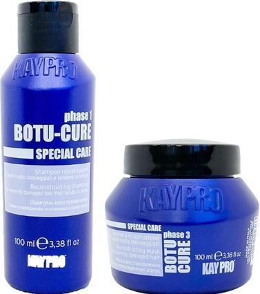 Actual product image Kay Color Kepro Kaypro Hair Care Set of 2 Mini BOTU-CURE Shampoo & Mask 100ml (200 ml)