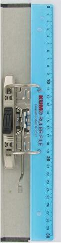 Actual product image Magni PP ruler 30cm assorted with filing holes (30 cm)