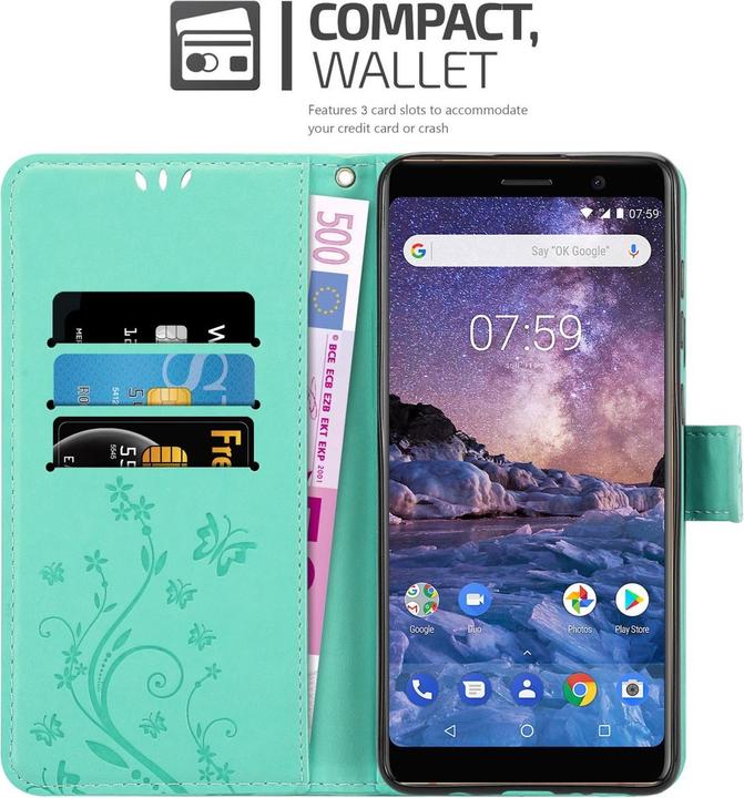 Immagine prodotto Cadorabo Custodia a libro floreale per Nokia 7 PLUS (Nokia 7 Plus)