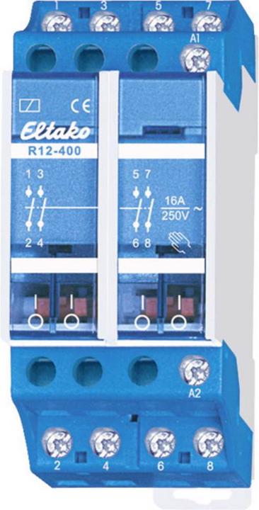 Eltako Relais de commutation 230V. 4 fermeurs 16A/250V AC