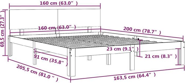 Produktbild VidaXL Valina (160 x 200 cm)