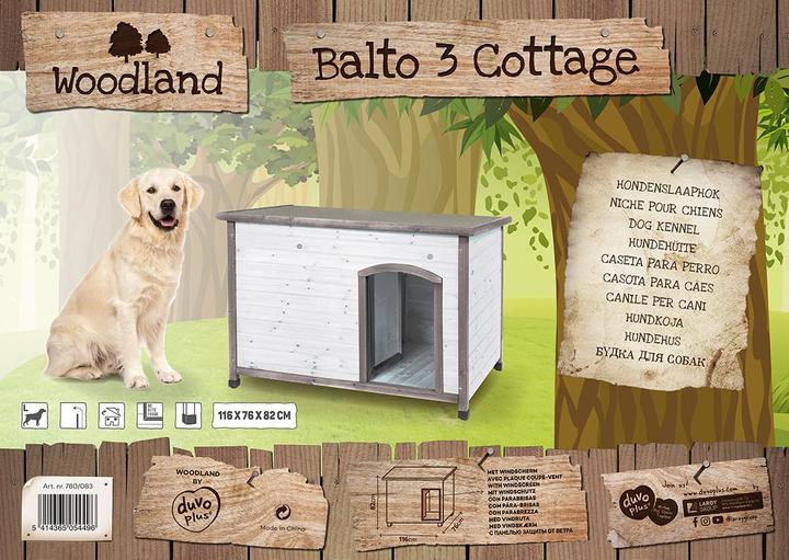 Image du produit EBI Niche pour chien Duvo+ Woodland Balto 1 Cottage (Chenil pour chiens)