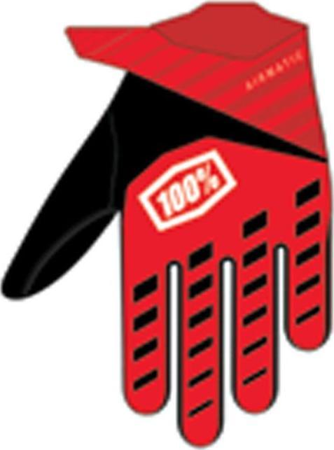 Produktbild 100% Gants Airmatic Youth rouge-noir KM (M)
