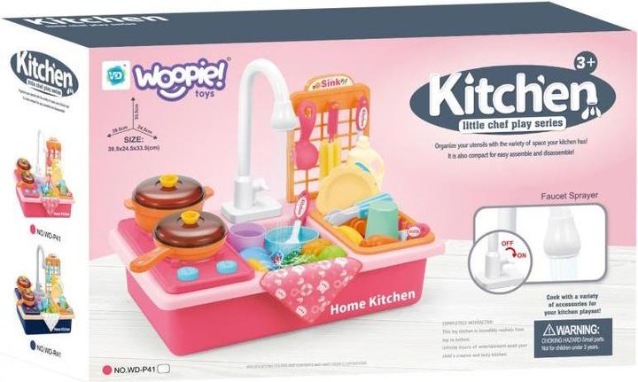 Produktbild Woopie Spüle 2in1 Herd für Kinder Rosa