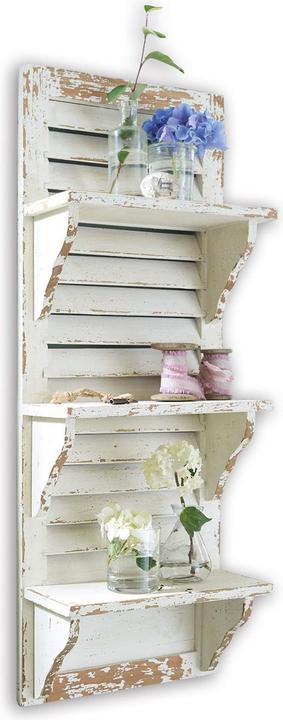 Produktbild Loberon Wand-Regal Morclerey antikweiss (30 x 15 x 81 cm)
