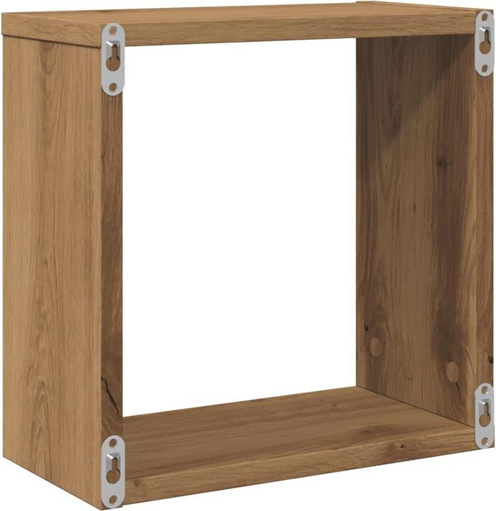 Immagine prodotto VidaXL Wandregal Hängeregal Regalwürfel Cube Lounge CD Regal 4Stk. Artisan-Eiche (30 x 15 x 30 cm)