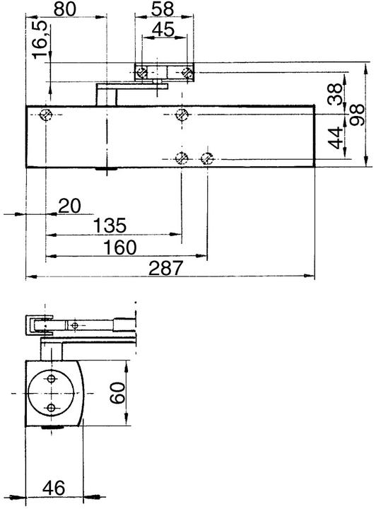 Produktbild Geze Türschliesser TS 4000 (Objekttür, Balkontür, Zimmertür, Indoor)