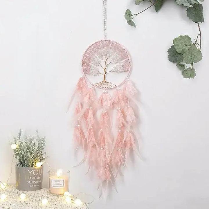 Immagine prodotto Cover-Discount Acchiappasogni XXL Albero della Vita rosa (60 x 16 cm)