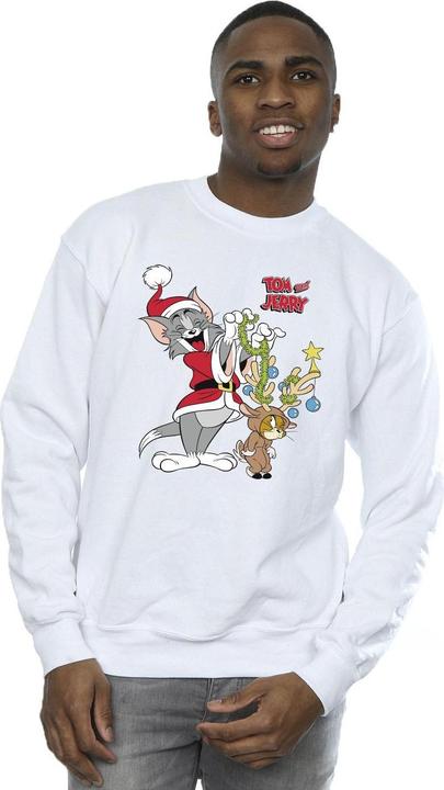 Actual product image Tom & Jerry Mens Christmas Reindeer Sweatshirt (M)