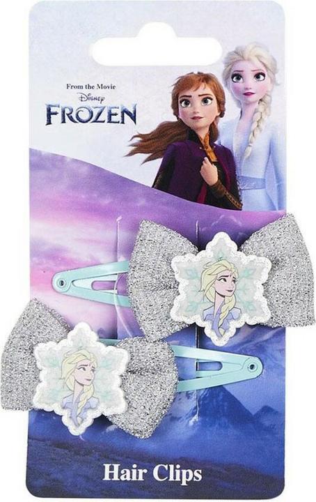 Produktbild Cerda Haarspangen Frozen Silberfarben Blau Schleife 2 Stück (2 Stk.)