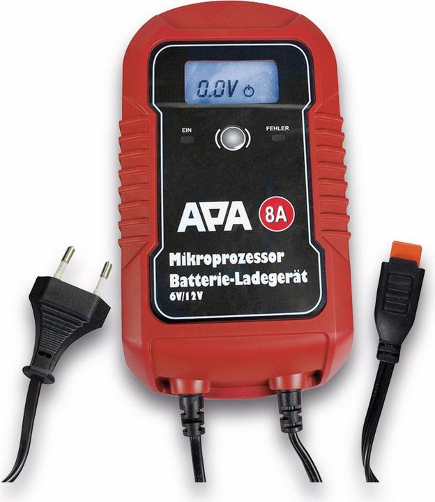 Produktbild APA Mikroprozessor Batterieladegerät (6V, 12V, 8 A)