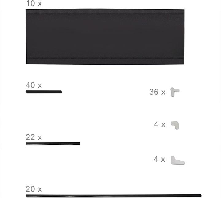 Actual product image Relaxdays Baylee (100 x 29 x 175.5 cm)