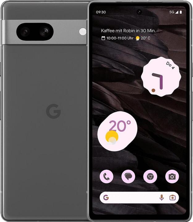 Google Pixel 7a (128 GB, Charcoal, 6.10", SIM + eSIM, 64 Mpx, 5G)