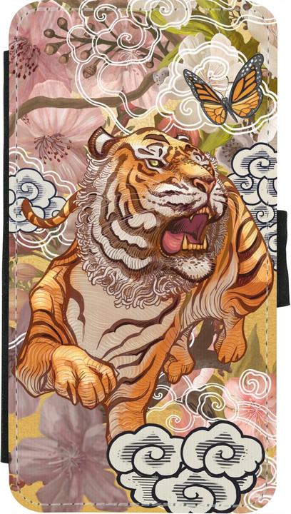 Actual product image PhoneLook Coque Wallet noir Spring 23 japanese tiger (Apple iPhone X, Apple iPhone XS)