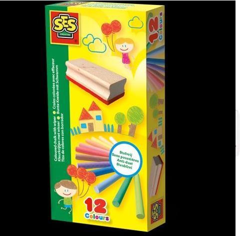 Immagine prodotto Ses Gesso colorato con spugna (Multicolore, 12 x)