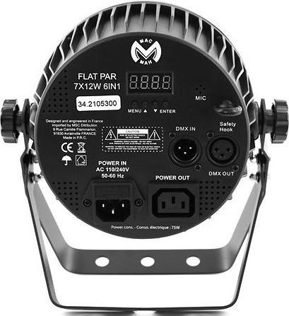 Image du produit Mac Mah Flat Par 7x12W 6in1 (12 W, LED)