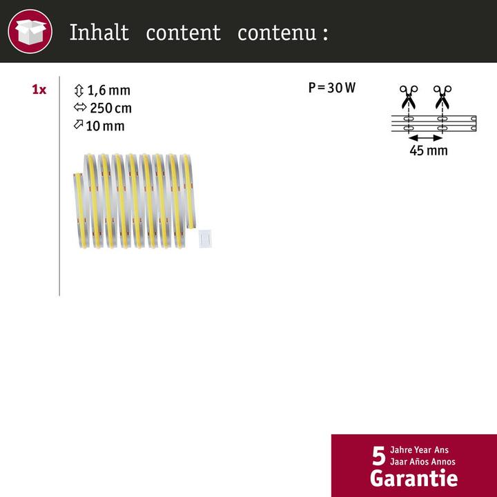 Produktbild Paulmann MaxLED 1000 Full-Line COB Stripe (Tageslicht, 250 cm, Indoor)