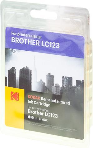 Actual product image Kodak Supplies 185B012301 Ink 600 pages 21ml black compatible for Brother DCPJ132W L