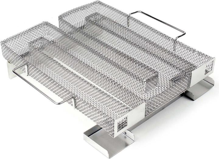 Produktbild Wiltec BBQ Sparbrand 22,5x22,5x5,5cm Edelstahl Kaltrauchgenerator