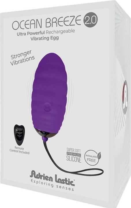 Immagine prodotto Adrien Lastic Ovetto Vibrante Ricaricabile Ocean Breeze 2.0 Con Telecomando Viola