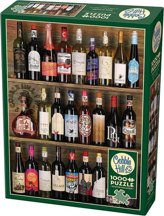 Produktbild Cobble Hill Puzzle 1000 Wein von A bis Z (1000 Teile)