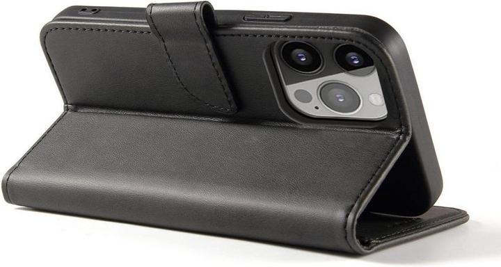Actual product image Hurtel Magnet Case case for Asus Zenfone 9 flip cover wallet stand black (Asus Zenfone 9)