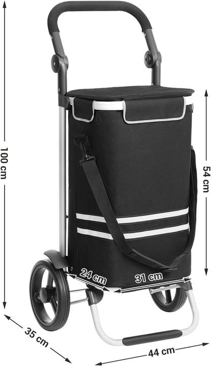 Actual product image Songmics Shopping Trolley