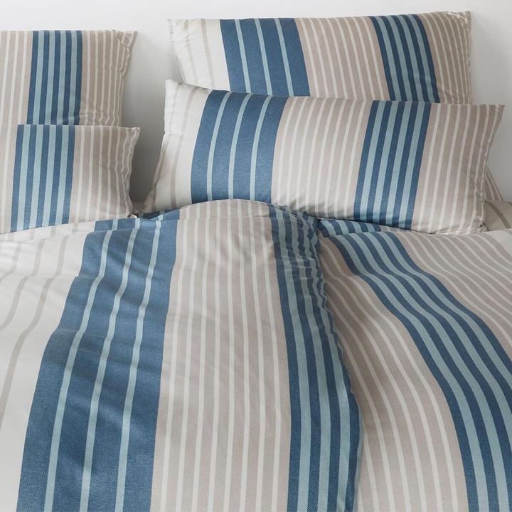 Produktbild Elegante Range dunkelblau (Bettwäsche Set, 155x200 cm + 80x80 cm)