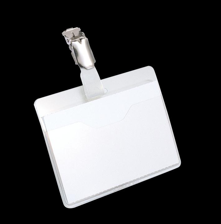 Produktbild Durable Hartfolien-Namensschilder mit Clip oben offen