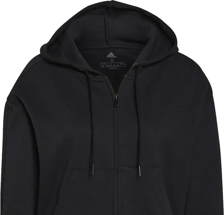 Actual product image adidas Womens/Ladies Essentials Striped Loose Fit Full Zip Hoodie (32 D)