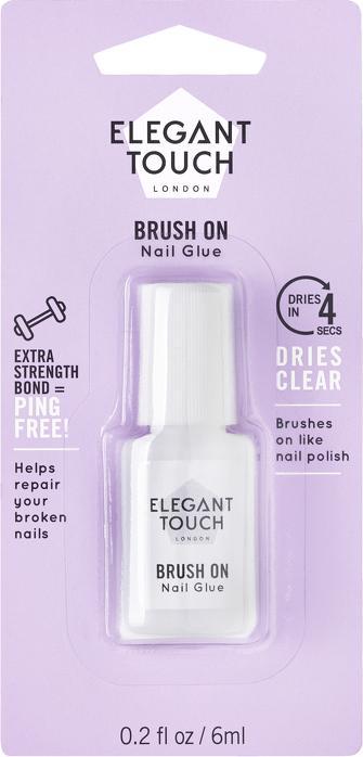 Image du produit Elegant Touch Brush On Nail Glue (Colle à ongles, Transparent)