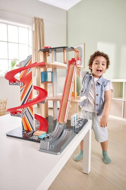 Actual product image Hape Stunt track with charging station