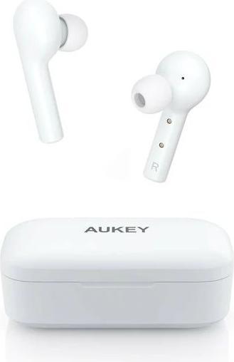 Image du produit Aukey EP-T21 Ecouteurs, intra-auriculaires, sans fil, microphone intégré, blanc (Sans fil)