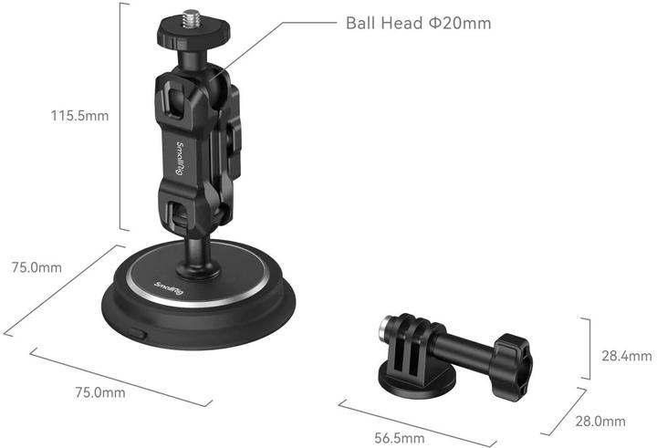 Actual product image SmallRig Magic Arm Magnetic Suction Cup (Various)