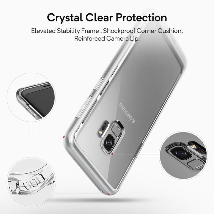 Actual product image Caseology Skyfall Case - Samsung Galaxy S9 Case (Silver) (Samsung Galaxy S9+)