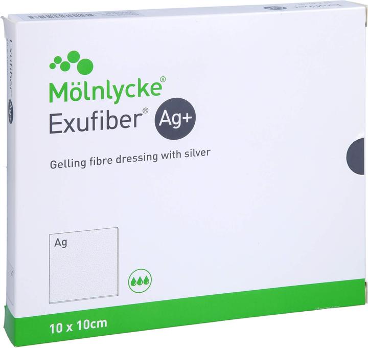 Actual product image Mölnlycke Exufiber Ag+, 10 pcs VER