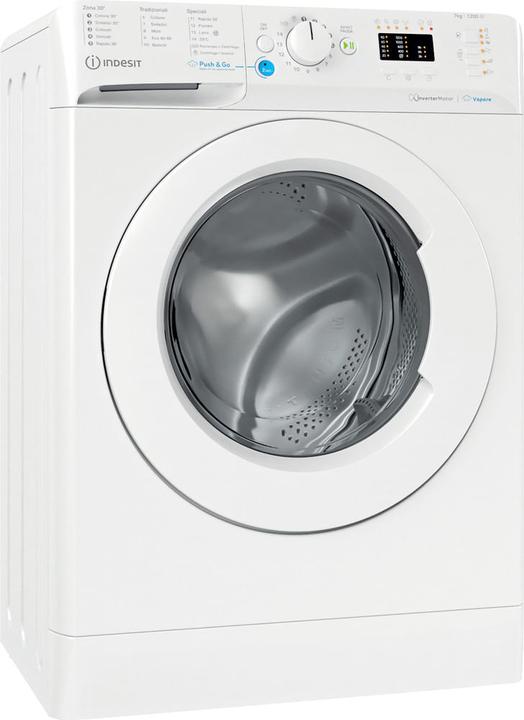 Produktbild Indesit BWSA 7125X WV DE Frontlader-Waschmaschine 7 kg 1200 U/min B Weiss (7 kg, Links)