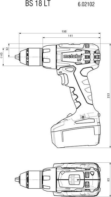 Actual product image Metabo BS 18 LT (Rechargeable battery operated)