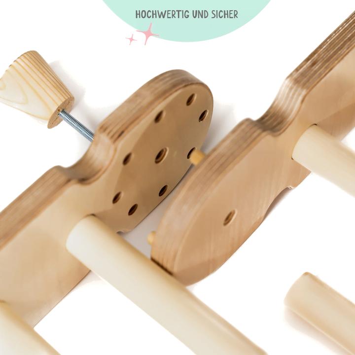 Produktbild Müggi Wandelbares Pikler Kletterdreieck Set mit Rutsche