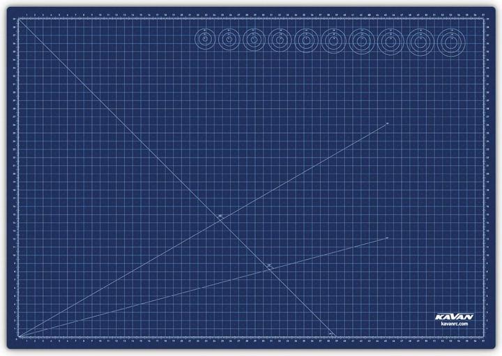 Kavan Tapis de découpe autocicatrisant double face / support A2 - 600x450x3mm (600 x 450 mm)