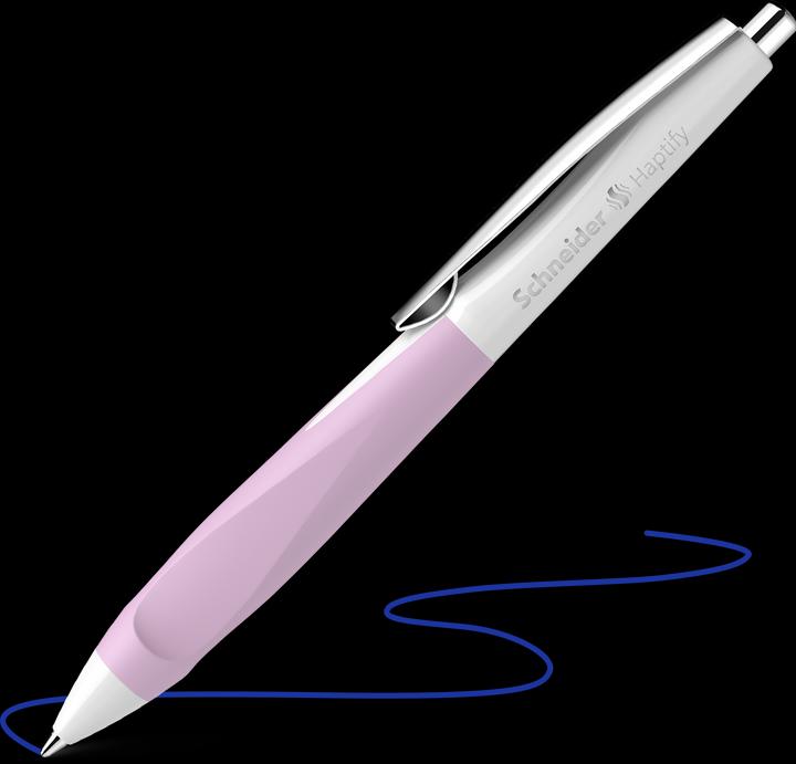 Image du produit Schneider Stylo à bille Haptify M blanc/lilas (Blanc-mauve, 1 x)