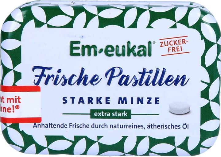Produktbild Em-eukal Frische Pastillen starke Minze zuckerfrei mit Xylit (20 Stk., 20 g)