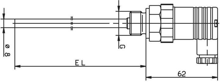 Immagine prodotto Jumo Sensore di temperatura Termometro a resistenza a vite con connessione a spina