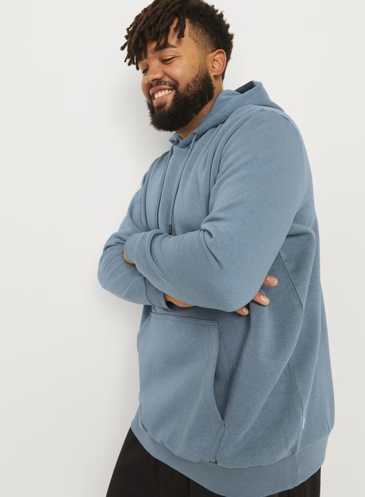 Actual product image Jack & Jones Plus Size Unicoloured Hooded Sweatshirt Hooded Sweatshirt (3XL)