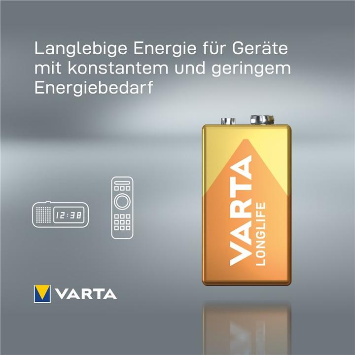 Immagine prodotto Varta Longlife (1 pz., 9V Block, 565 mAh)