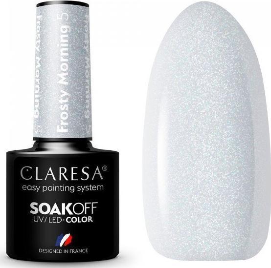 Claresa Soak Off UV/LED Coral hybrid varnish Frosty Morning 5 5g (5 ml)